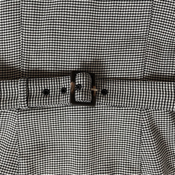 NWT Ann Taylor 4T Belted Houndstooth Midi Sheath Dress - Picture 5 of 13